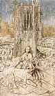 Jan Van Eyck Canvas Paintings - St Barbara
